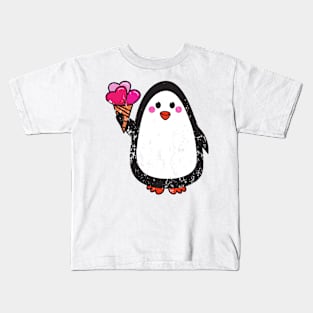 Retro Vintage Grunge Valentine's Day Kids T-Shirt